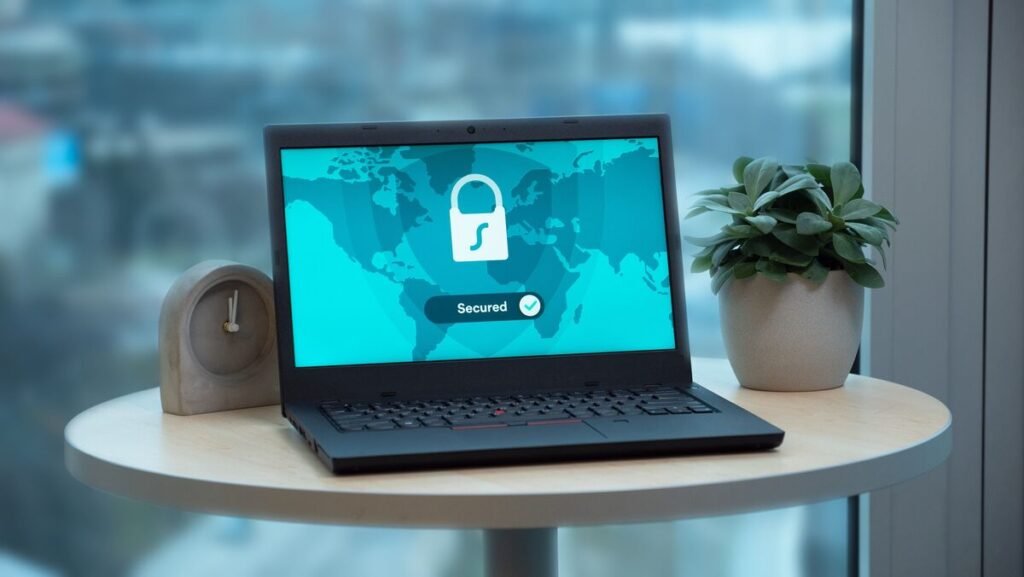 laptop showing padlock icon, what is technical seo