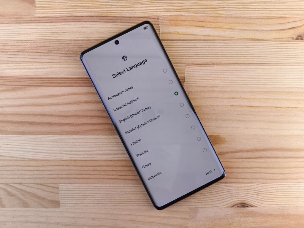 language select screen on a smartphone, what is technical seo