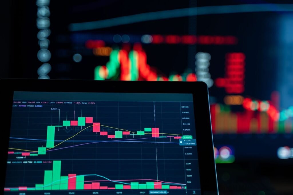 graphs on computer screens, technical seo